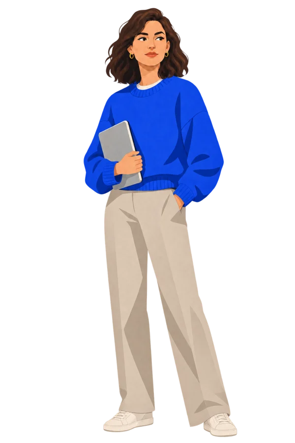 Léa, personnage fictif des cours Busilearn