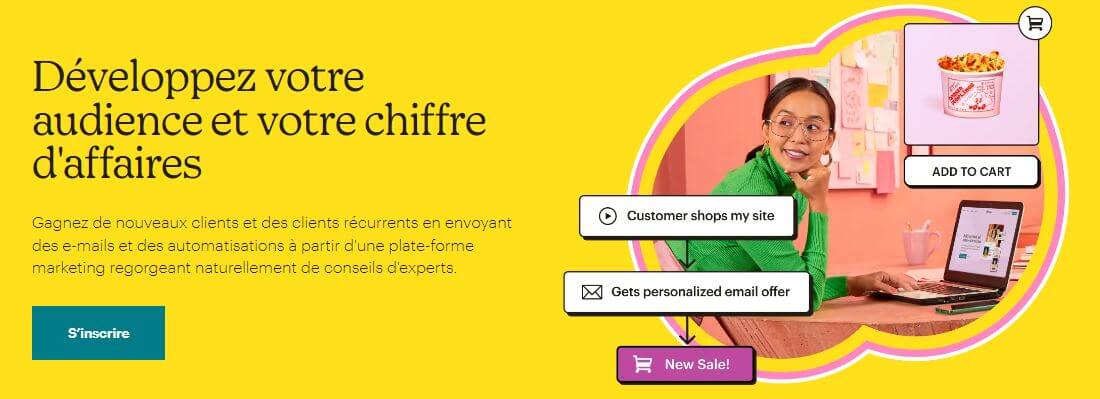 MailChimp accueil