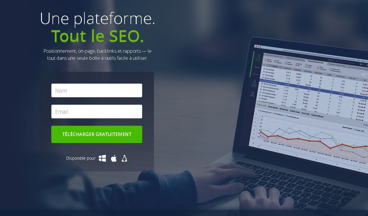 SEO PowerSuite acceuil