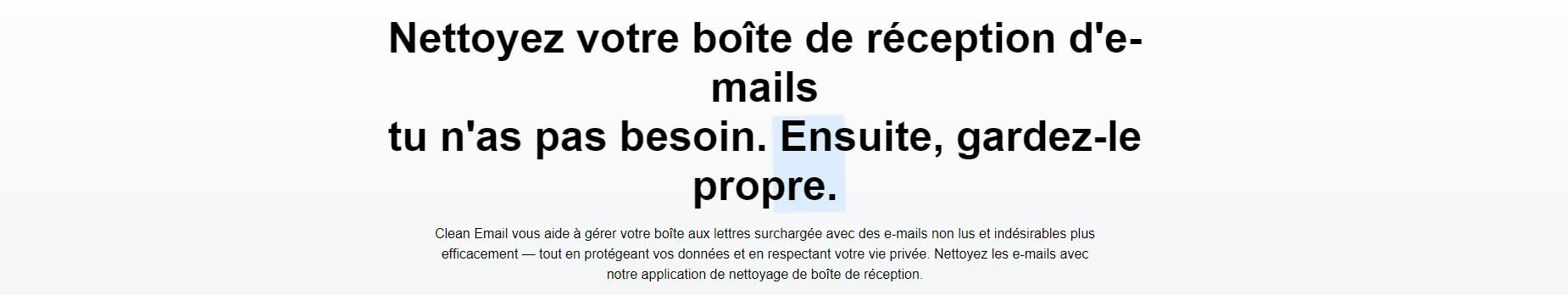 Clean Email couverture