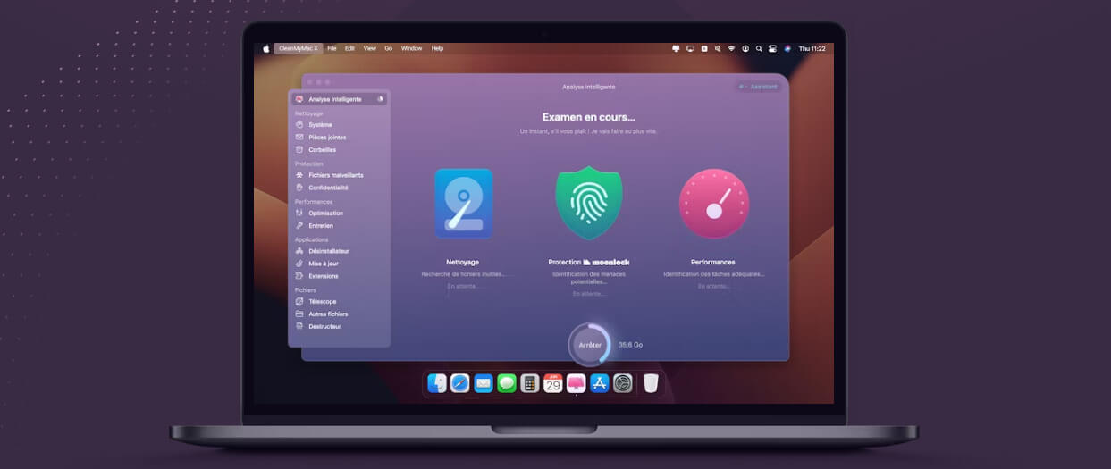 CleanMyMac X nettoyage