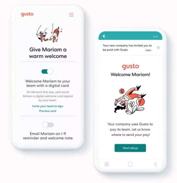 Gusto interface