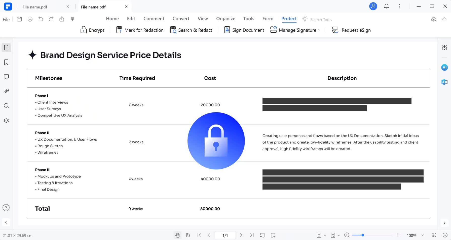 PDFelement protection