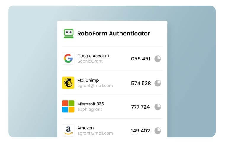 RoboForm authentification