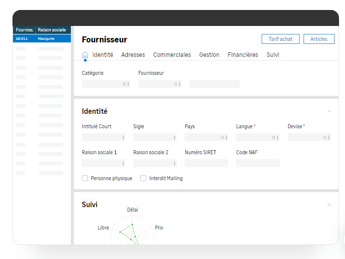 Sage X3 gestion chaine d'approvisionnement