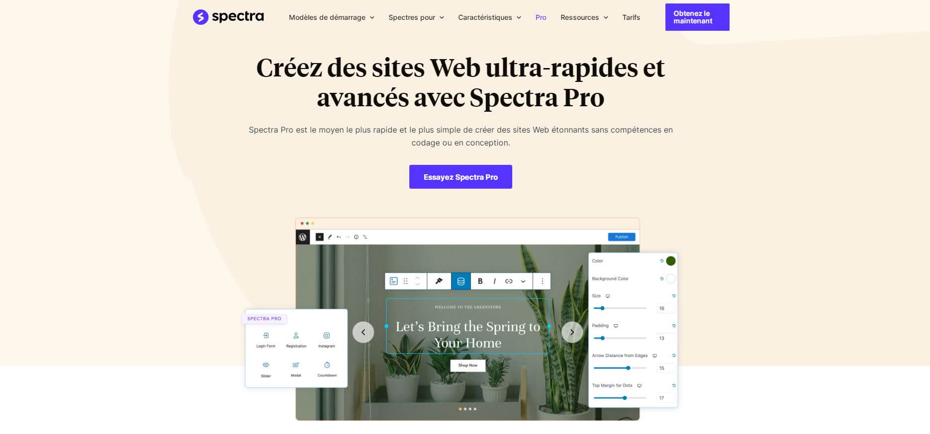 Spectra Pro couverture