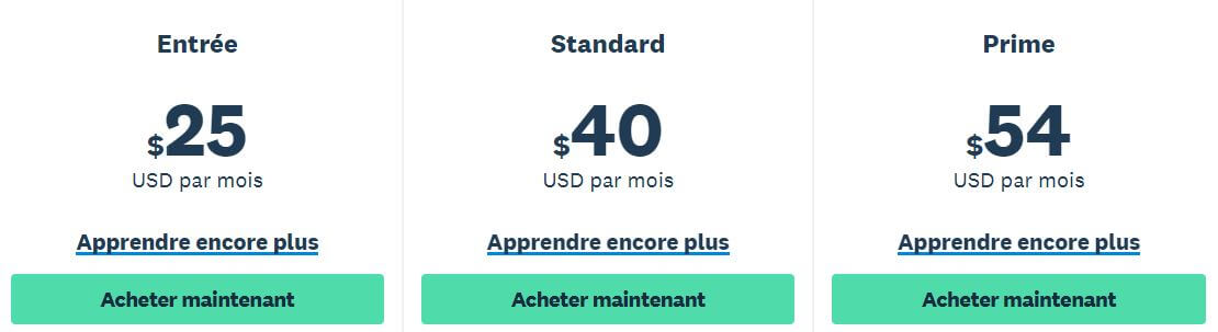 Xero prix