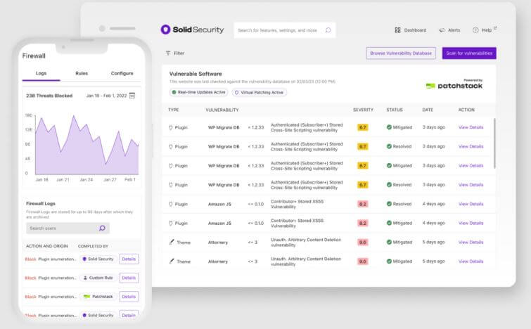 iThemes Security fonctionnalités