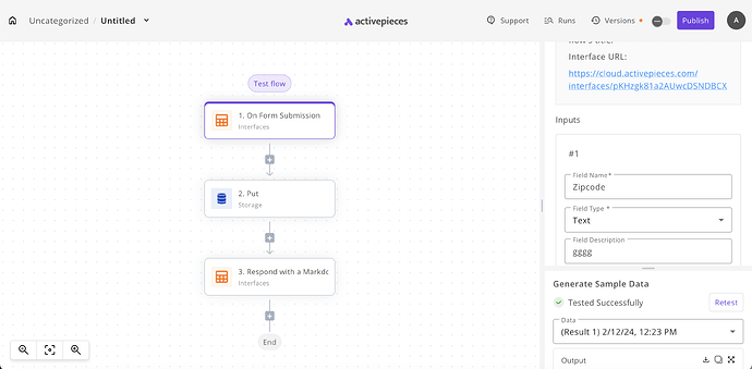 ActivePieces interface