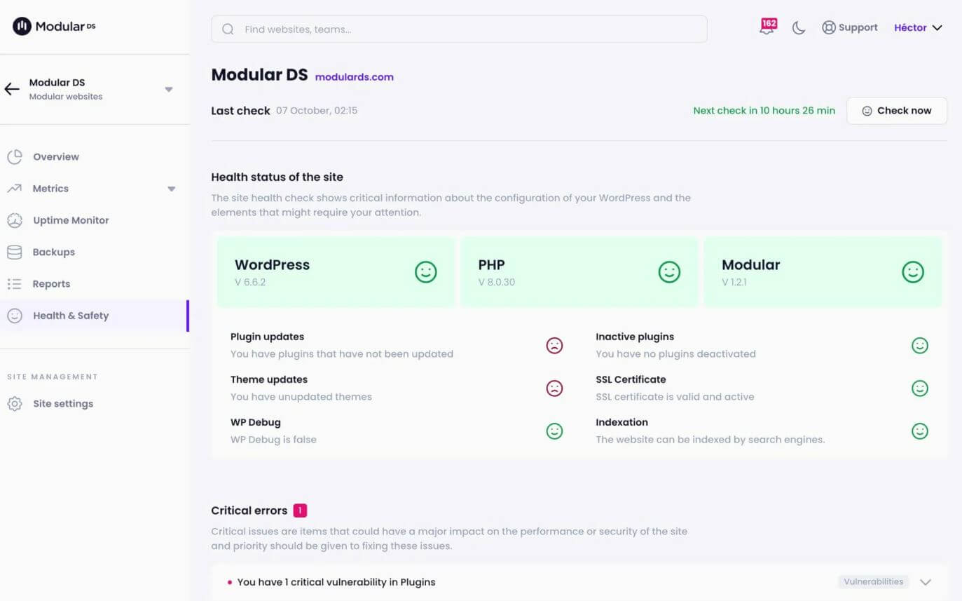 Modular DS rapport