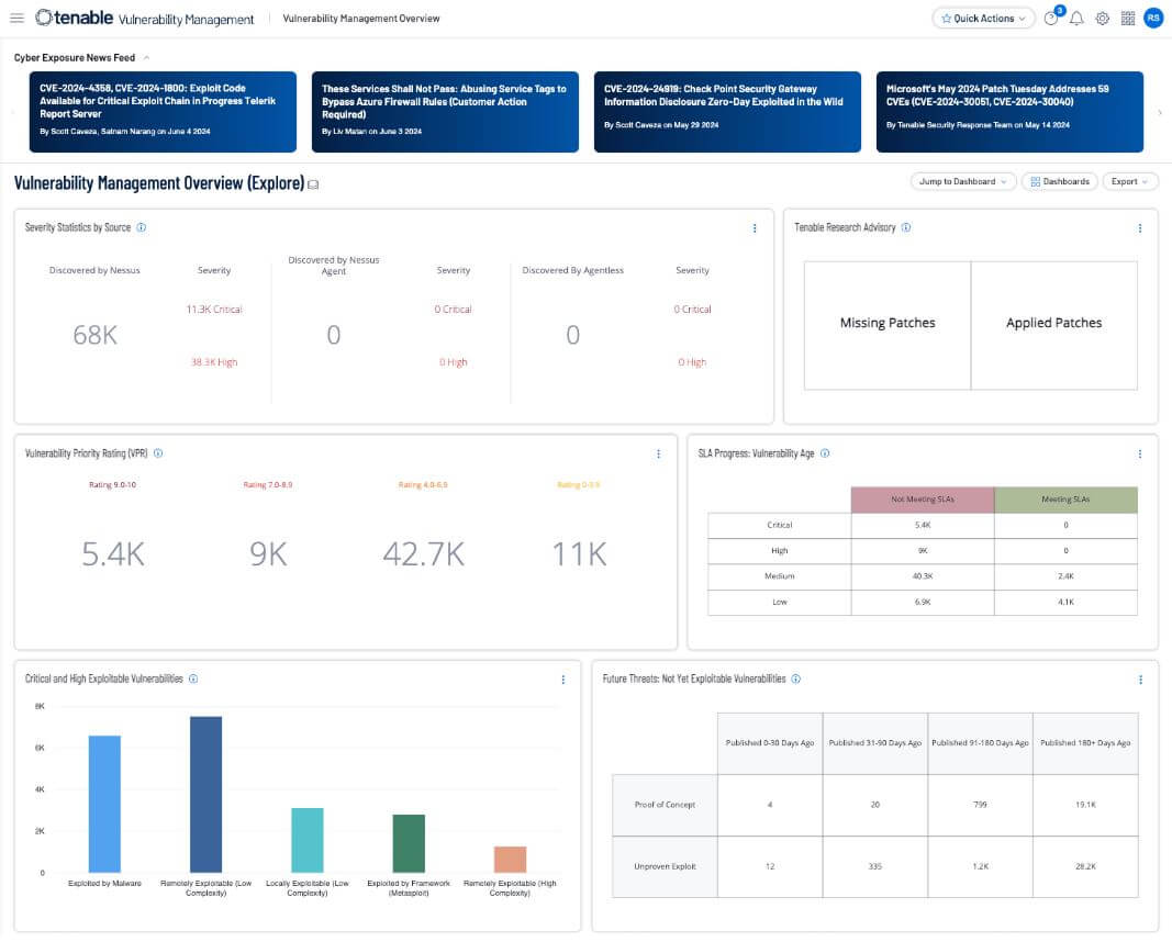 Tenable gestion de la vulnérabilité