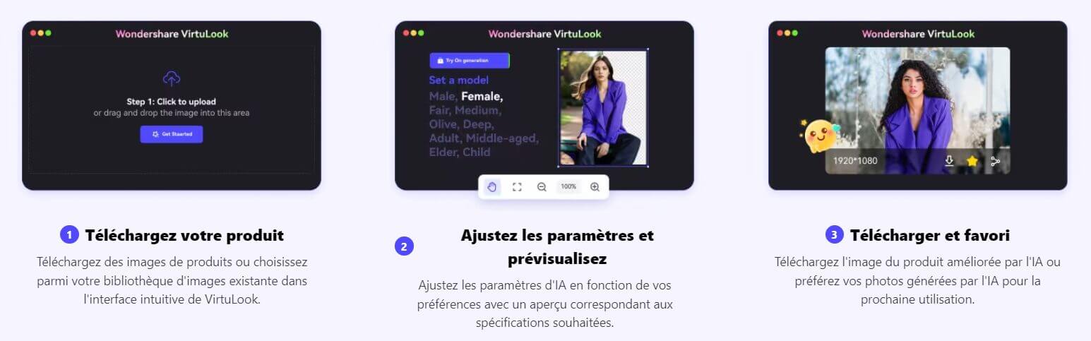 VirtuLook utilisation